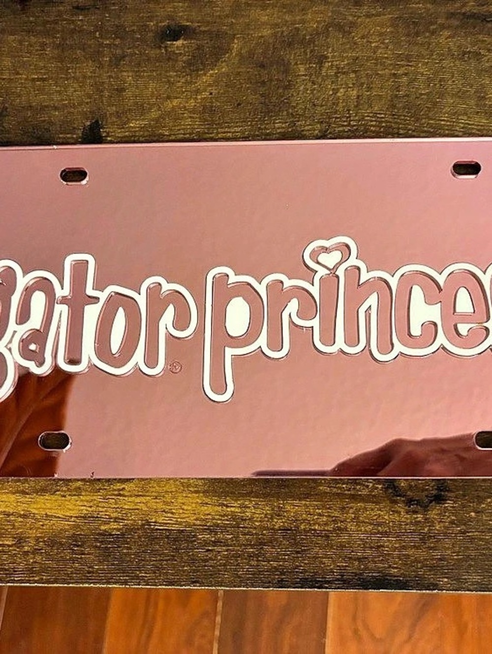 Gator Princess Pink License Plate